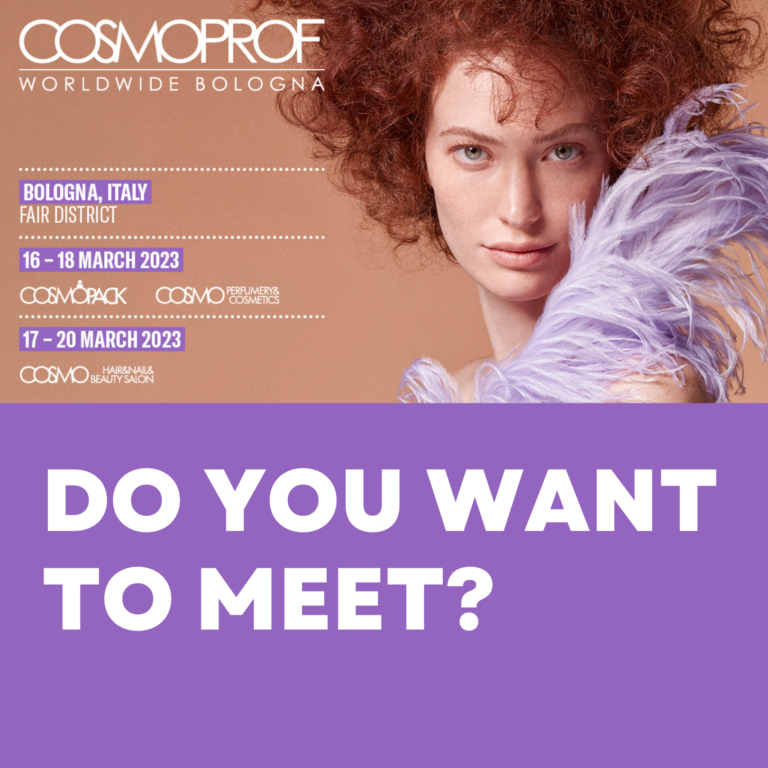 We will attend Cosmoprof Worldwide Bologna, 2023 edition